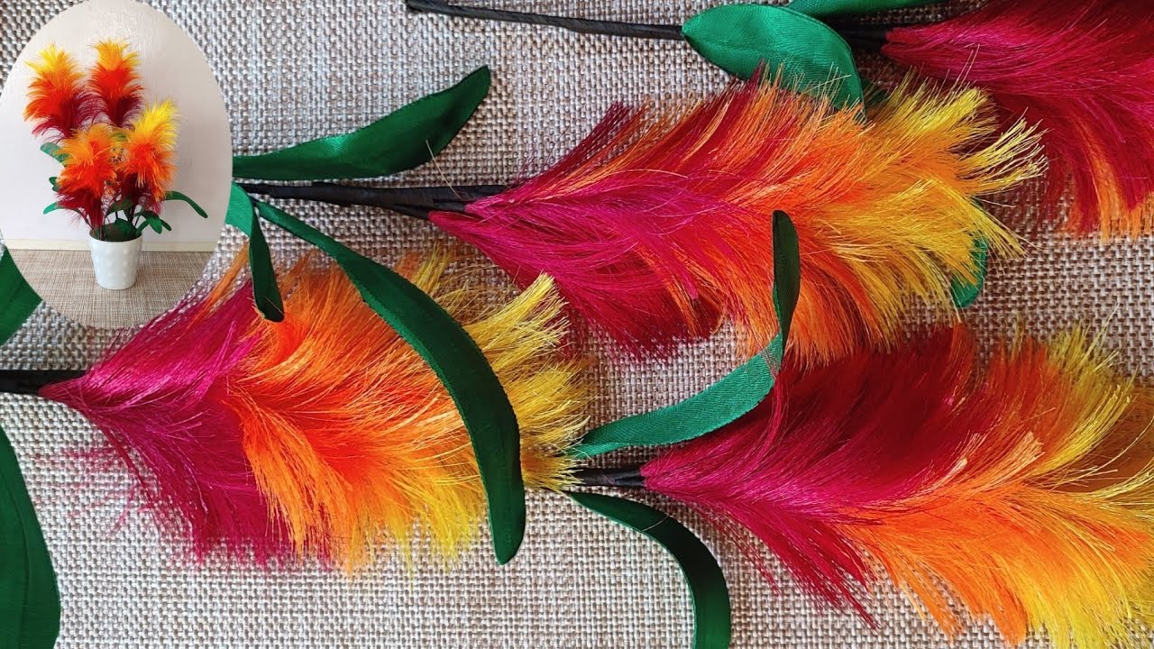 flowers with satin ribbon | flower making ideas | ribbon flowers | easy Crafts | satin ribbon | DIY