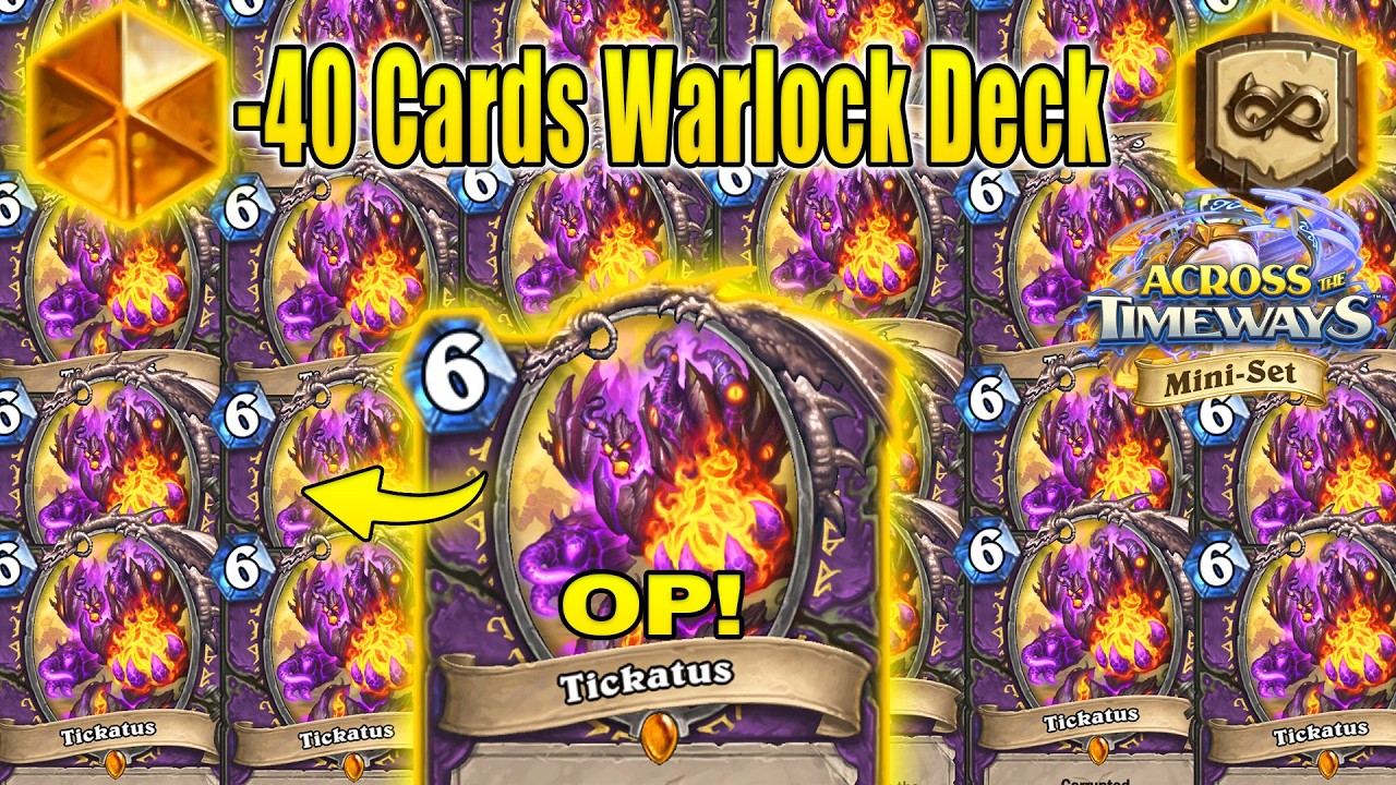 Rin Azari -40 Cards In 1 Game! Control Warlock 11.0 | Across the Timeways Mini-Set | Hearthstone