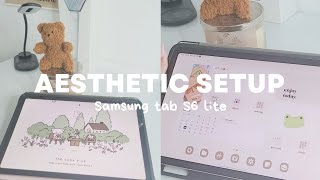 🍙Make your Samsung tablet aesthetic | Using one app | Brown theme🧸☁ screenshot 5