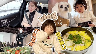 What Happened in A Bunch of White Snow~❄Vlog, I Met New Jeans Makeup Artist!!, Boiled Pork Stew