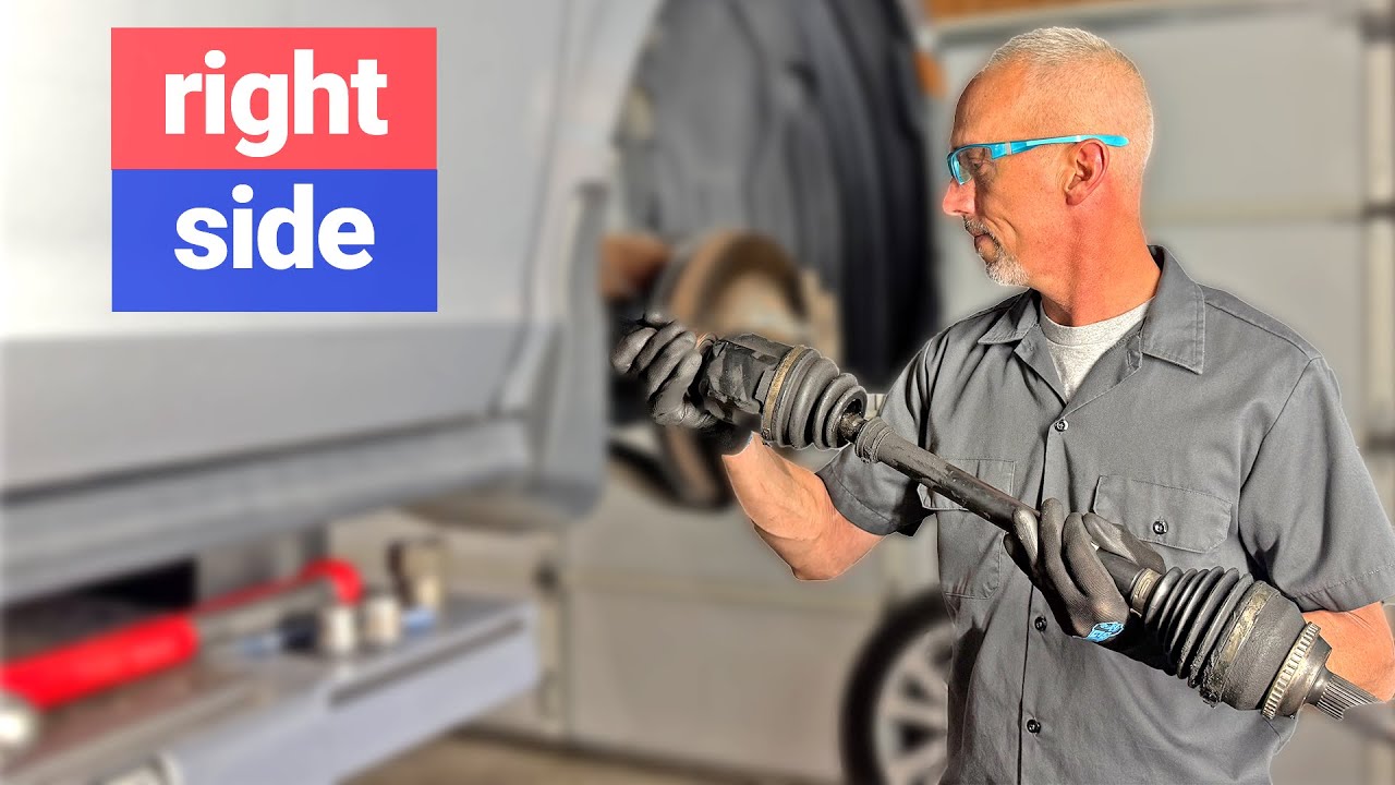 the secret to remove a stuck CV axle