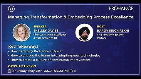 The ProHance & BT Partnership Perspective, Shelley Davies, Director BT