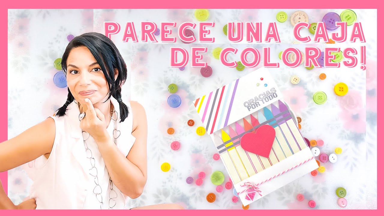 ¡Súper fácil! Tarjeta caja de colores con bolsillo. Especial fin de curso | Directo editado