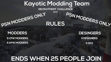 Kayotic Modding Team Recruitment Challenge!