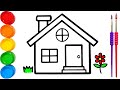 How to draw an easy house for beginners
