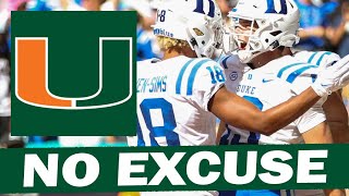 There is No Reason for Miami to Lose to Duke