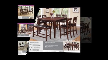 coaster 5pc dining table chairs & bench set cappuccino finish