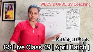GS Live Class 49 | April Batch | Modern History & Polity | Sharing as Demo Class | UPSC WITH PUJA |