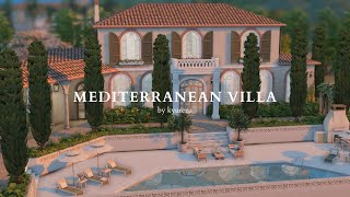 mediterranean villa // the sims 4 cc speedbuild