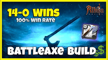 Albion Online - 14-0 WINS 100% WIN RATE  Battleaxe Build | Corrupted Dungeon | Solo pvp