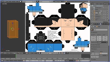 Blender UV Mapping Tutorial - Making a CubeeCraft Figure Mr Spock - Part 2 Arms