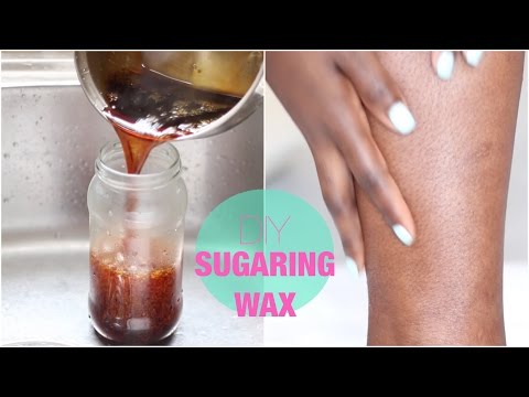 how to make a Sugar Hair Removal Wax at Home by Chanel Boateng