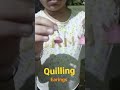 Earing using Quilling kit #shorts #Yt #Funwith NavyaAnand