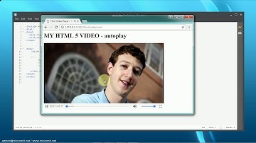 how to autoplay video with HTML 5