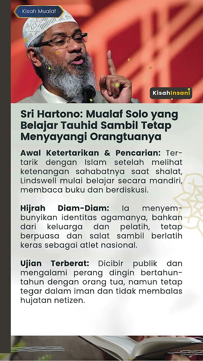 Download lagu Sri Hartono Mualaf Solo yang Belajar Tauhid Sambil Tetap Menyayangi Orangtuanya #mualaf #zakirnaik