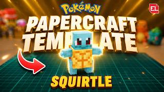 Squirtle PAPER CRAFT Template + 3D Showcase Animation | Pokemon