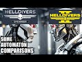 Helldivers 1 vs 2  some automaton comparisons