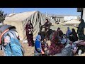 #Suffering:Nomadic family forced to live in tents with a two-month-old baby😰