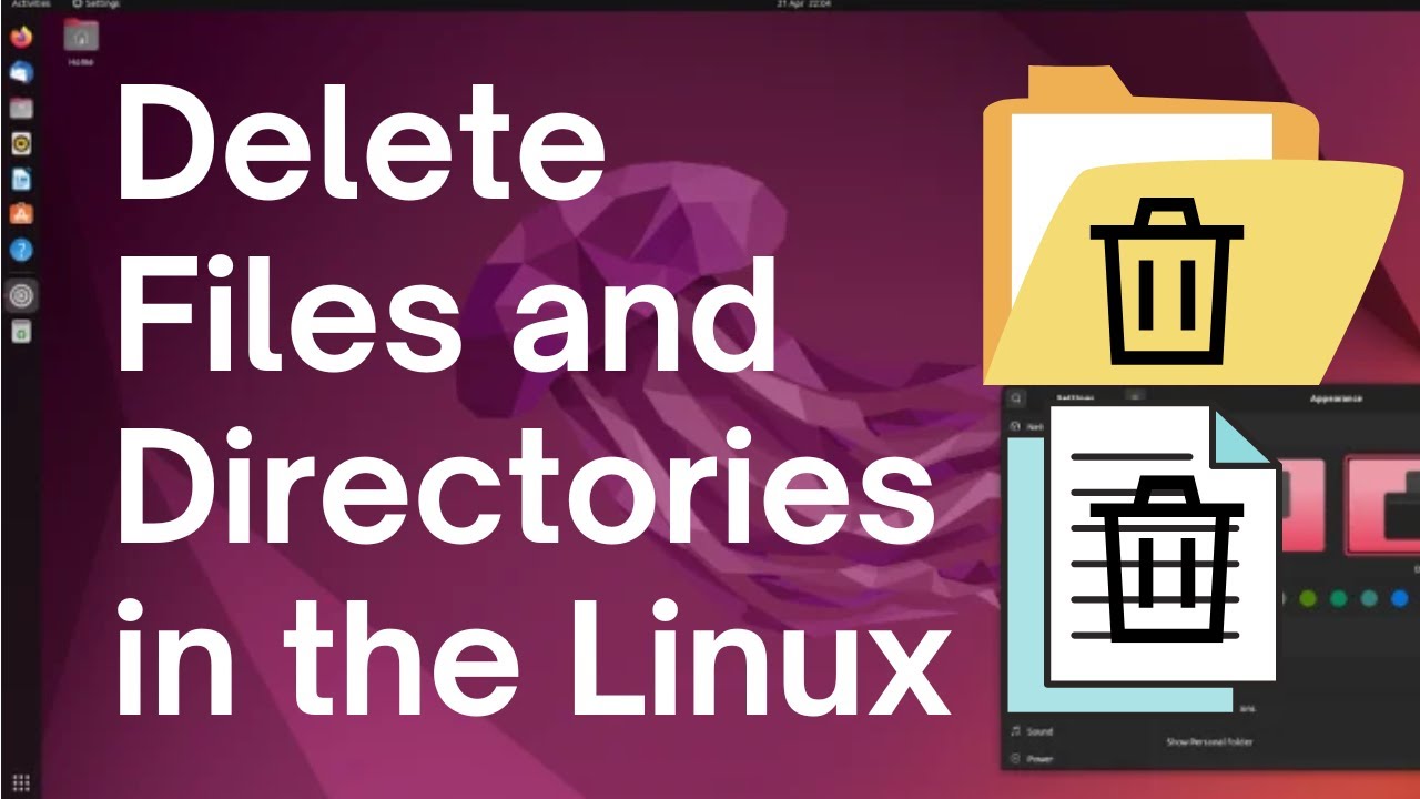 How To Delete Files And Directories In The Linux Terminal - Youtube