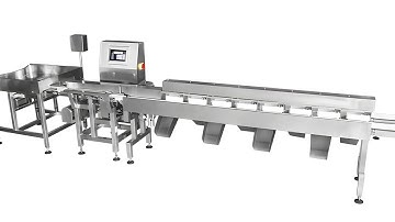 Weight grading machine, weight grader, weight sorting machine, weight sorter, weight sizing machine