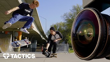 How to Film Skateboarding with a Fisheye Lens Part 2 | Follow Filming | Tactics