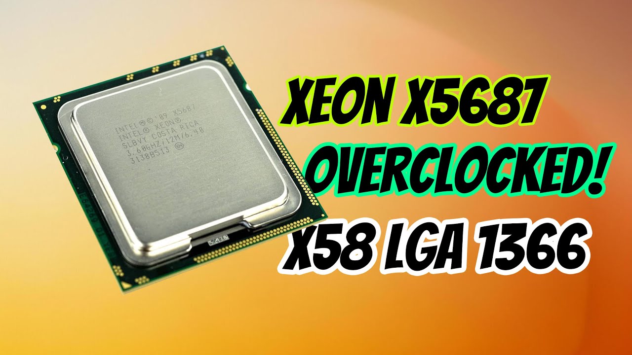 Overclocking the Xeon X5687 X58 LGA1366 Cinebench R32 + Fortnite