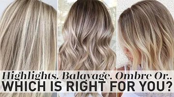 Was ist der Unterschied zwischen Balayage und Highlights?