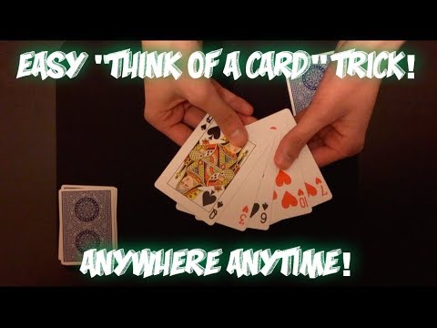 Insanely Easy Think Of A Card Card Trick Performance And Tutorial Youtube