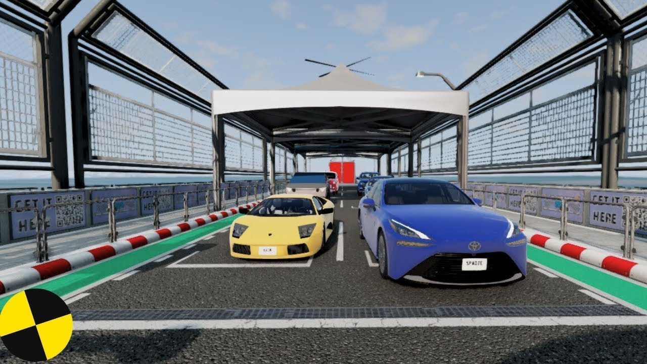 BIG RAMP JUMPS WITH REAL CAR MODS #6 BEAMNG DRIVE CRASHES  | CrashDestructions