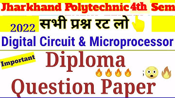 Digital Circuit and Microprocessor 4th Semester Electrical Question Paper 2022 important questions