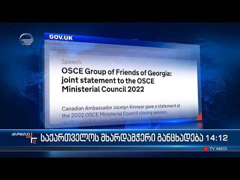 საქართველოს მხარდამჭერი განცხადება