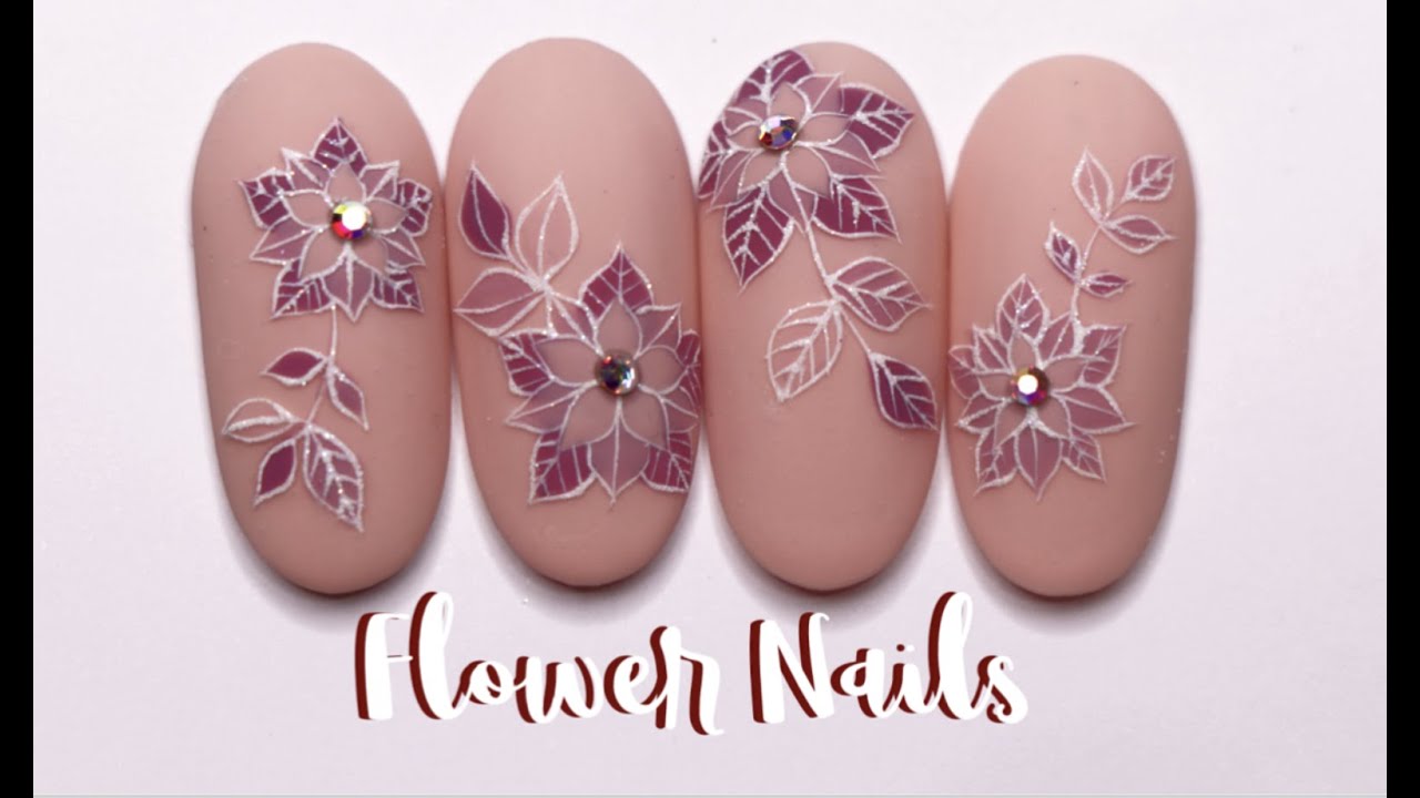 Diseño de uñas de Salón Flores ♥ Deko Uñas - Salon Nail art