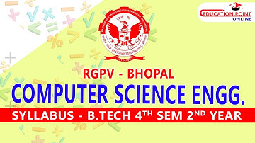 RGPV B.Tech Computer Science and Engineering (CSE) 4th Semester Syllabus | Road Map for CSE 4th Sem