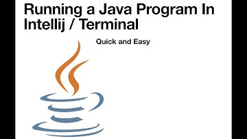 Run a Java Program In Intellij / Terminal (01)