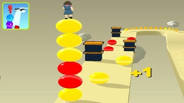 Stack Rider ! All Levels Gameplay (Levels 209) android,ios