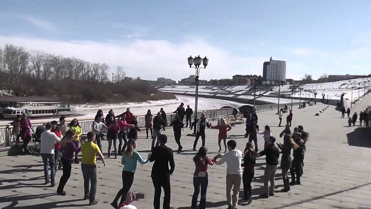 International Rueda Flashmob Tyumen, Tyumen Oblast, Russia Аpril 2, 2016.