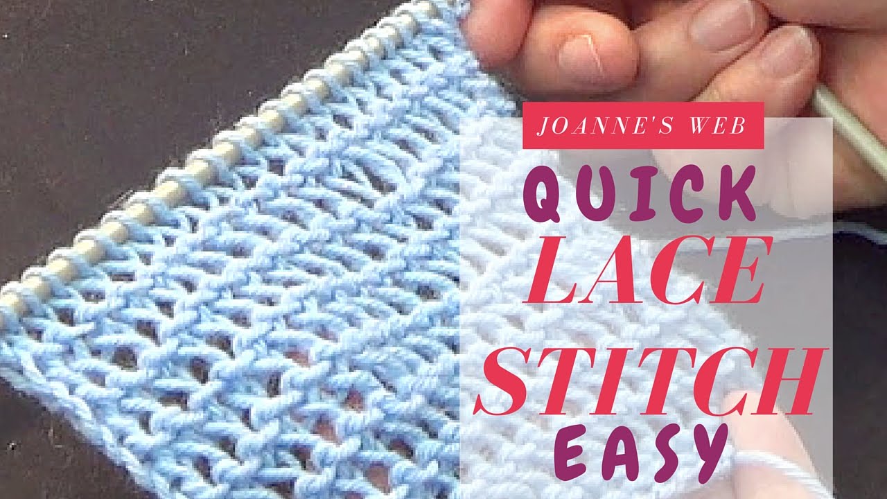 Quick And Simple Lace Stitch Knitting Lace Stitches