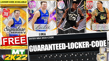 HURRY AND USE THIS NEW LOCKER CODE! GUARANTEED FREE LUKA DONCIC SERIES PACK! NBA 2K22 LOCKER CODES