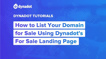 How to List Your Domain For Sale Using Dynadot