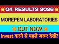 Morepen Lab Q4 Results 2026 🔴 Morepen Lab Results 🔴 Morepen Lab Latest News 🔴 Morepen Share News