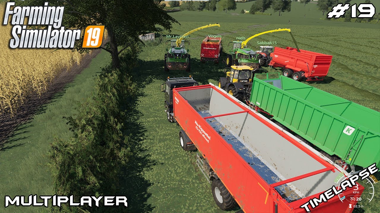 Big grass silage harvest | Oakfield Farm 19 | Multiplayer Farming Simulator 19 | Episode 19