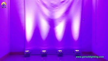 Fade Mode 6*15W RGBAW LED uplighting with built in Rechargeable battery powered & wireless DMX