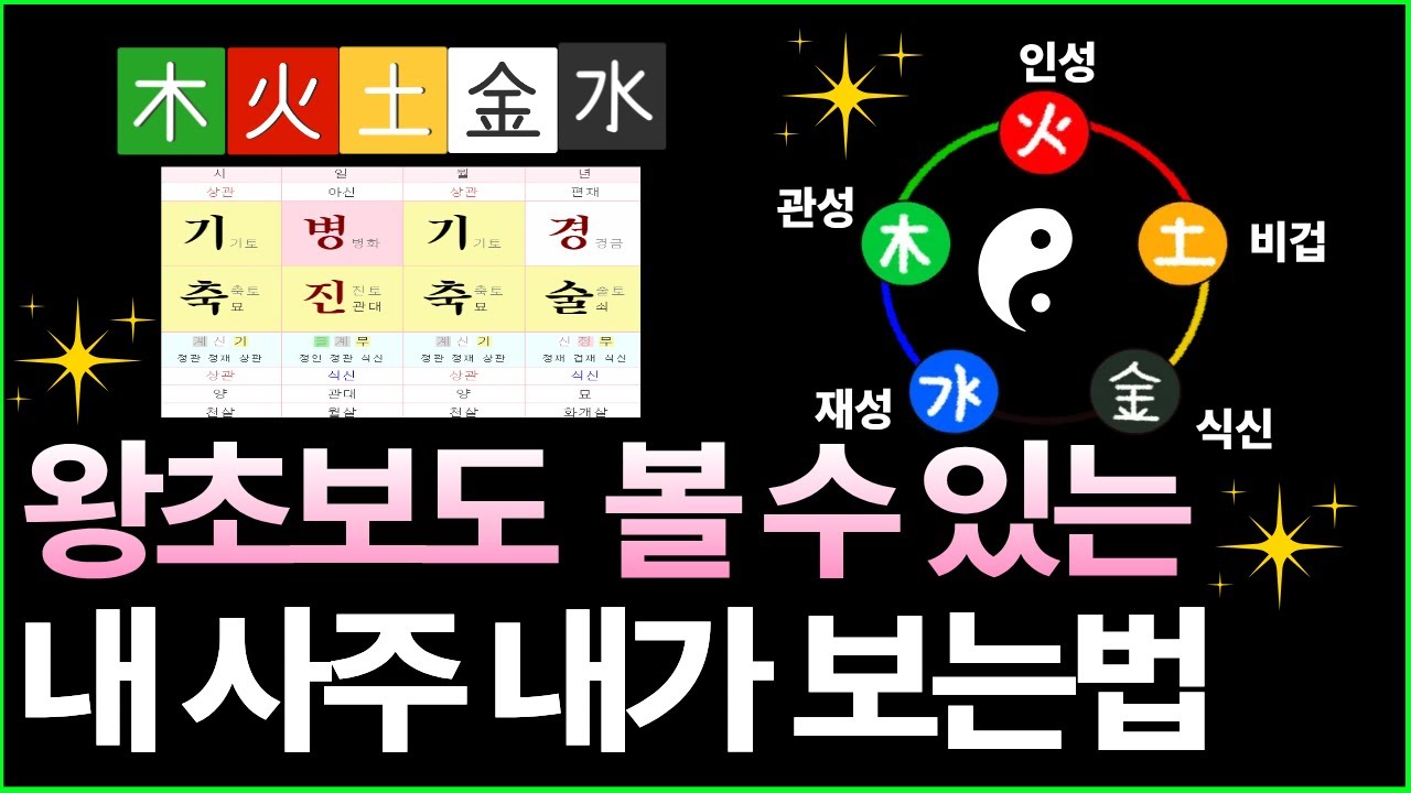 제발 사주 공부 이것만 하세요. 내 사주 내가 보기 | 내 사주 보는법