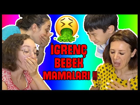 TÜM BEBEK MAMALARINI DENEDİK! AZ KALSIN KUSUYORDUK! İĞRENÇ BEBEK MAMALARI! Dobişko Tv