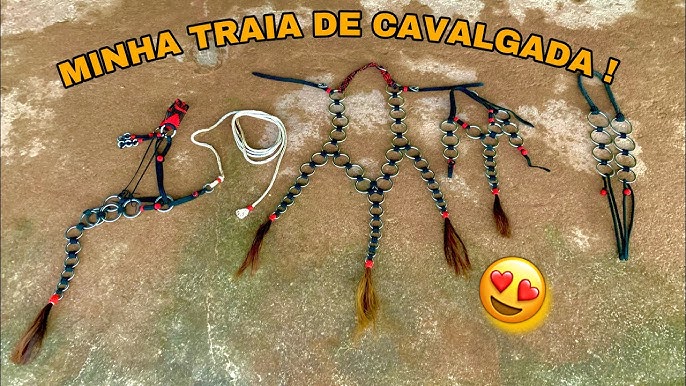 COLOQUEI MINHA TRAIA NOVA NO CAVALO BRABO