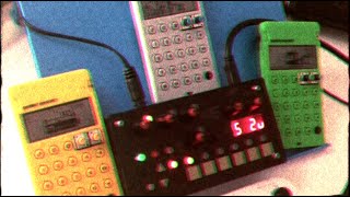 glitchy jam with Bastl Microgranny + Teenage Engineering Pocket Operator Speak