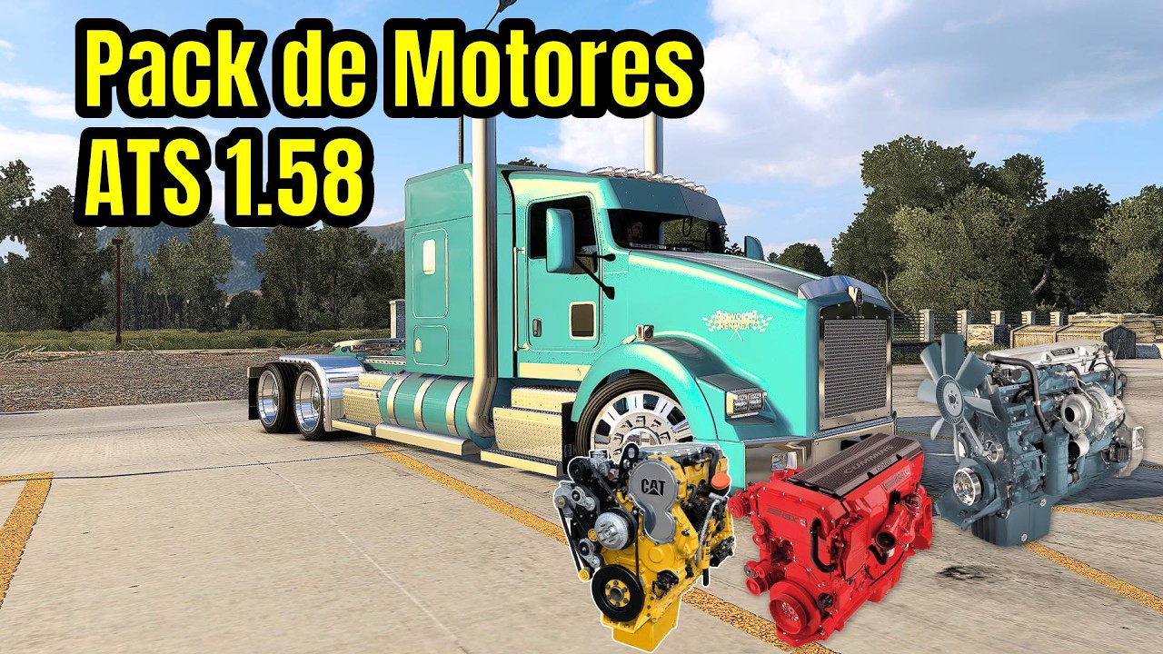 DESCARGA MOD Pack de MOTORES ATS 1.57 - American Truck Simulator