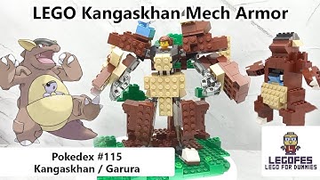 LEGO POKEMON MECH - Pokedex 115 Kangaskhan (Tutorial Build & Armor Robot Mode)