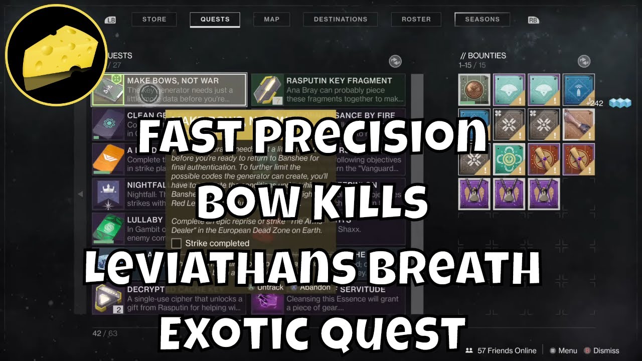 Fast Precision Bow Kills Leviathans Breath Quest