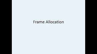 Frame Allocation | Concepts of Operating System | #OperatingSystem | #FrameAllocation | #Frame